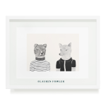 Cheetah & Wolfie Art Print