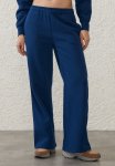 Cotton On Plush Essential Straight Leg Trackpant - Navy Peony