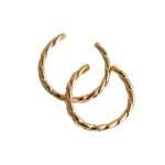 Jewellery-plaited Ear Cuffs - Gold Plated