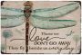 Dandelion Dragonfly Tin Sign