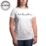Ladies Classic Fit Scribble Tee - White - 3XL