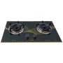 2-BURNER Tempered Glass Panel Gas Stove With Auto-ignition