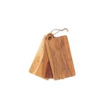 Wooden Rectangular Boards With Corner Hole Set Of 3