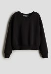 Crew-neck Sweatshirt - Black