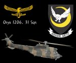 Oryx 1206. 31 Sqn Mouse Pad