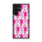 Custom Printed Tpu Cases - Samsung Galaxy S22 Ultra 5G & 39 Pink Monkey& 39 By