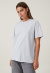 Cotton On The Boxy Oversized Tee - Grey Marle
