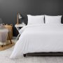 Soft Touch Essentials Duvet Cover Set White - Super King 260X230CM