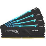 Kingston HX434C16FB3AK4 32 Hyperx Fury Rgb 32GB 4X8GB DDR4-3466MHZ CL16 1.35V Black Desktop Memory