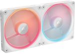 Corsair Icue Link LX140-R Rgb 140MM Pwm Reverse Fans Dual Fan Kit Low-noise Magnetic Dome Bearing Dual Light Loops Corsair Quikt
