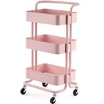 3 Tier Trolley Pink