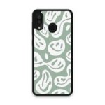 Custom Printed Tpu Cases - Samsung Galaxy A20 Samsung Galaxy A30 & 39 Green Smiley& 39 By