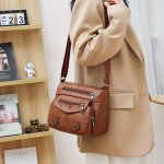 Men's Retro Multi Functional Shoulder Bag Crossbody Bag For Hanging Out & Daily Commuting