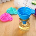 Versatile Silicone Funnel - Collapsible Multi-size For Kitchen Use With Oil & Honey