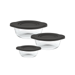 6 Piece Combo With Round Lid Grey