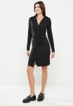 Fine Ribbed Dress - Black