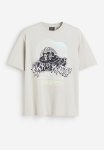 Loose Fit T-Shirt - Light Greige Rick And Morty
