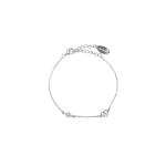 Georgini Natural Freshwater Pearl And Two Natural Diamond June Bracelet - Silver