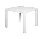 Verona Square Table White - 4 Seater