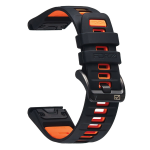 Elite 22MM Easyfit Evolve Series Watch Strap For Garmin Black Blaze Orange