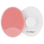 Little Weasel Baby Bath And Cradle Cap Brush Set 2-PACK Pink White