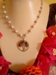 Howlite Natural Short Link Necklace Gemtree Pendant
