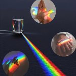 Physics Science Toys Triple Prism Glass Reflecting Color Light Spectrum Learning Educational Toys For School Teaching Halloween