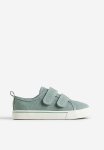 Canvas Hook And Loop Trainers - Green