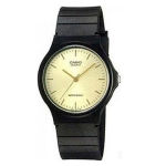 Casio Analog Round Champagne Dial Gold Watch