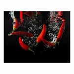 Decorative Glass Wall Tile 898 X 700 X 6MM Chilli