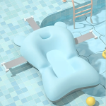 1PC Plain Color Bathtub Seat Cushion Adjustable Non-slip Bath Support Seat Pad Bath Support Net