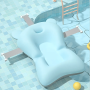 1pc Plain Color Bathtub Seat Cushion Adjustable Non-Slip Bath Support Seat Pad Bath Support Net