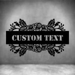 FRAM E 3 With Custom Text - 300MM Matt Black