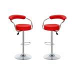 Smte Gof Furniture-succulent Red Bar Stool With Keychain