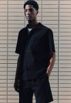 Regular Fit Linen-blend Shirt - Black