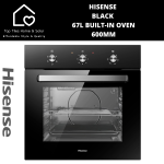Hisense Black 67L Built-in Oven - 60CM