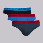 Jockey Boys 3 Pack Brief In Sea Storm deja Vue Blue black - Sea Storm deja Vue Blue black 7 - 8 Years