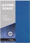Leather Grain Board Blue A4 270GSM - Pack Of 50
