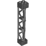 Parts Support 2 X 2 X 10 Girder Triangular Vertical - Type 4 - 3 Posts 3 Sections 95347 - Pearl Dark Grey