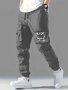Funny Print Men's Cargo Pants Outdoor Hiking Multi-Pocket Utility Long Trousers Casual Style For All Seasons
