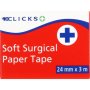 Clicks Soft Surgical Paper Tape 24MM X 3M