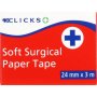 Clicks Soft Surgical Paper Tape 24mm X 3m