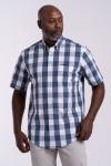 Pringle Mens Classic Short Sleeve Shirt Blue