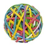 Eagle Rubber Band Ball 170 Bands Per Ball Assorted Colour