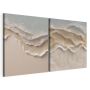 Canvas Art - Beach Admiration 2 Piece Abstract Painting Canvas Print Decor
