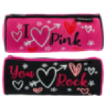 I Love Pink you Rock Pencil Bag