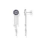 Earrings Royalty Star With Stones Silver