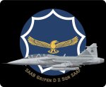 Saab Gripen D 2 Sqn Saaf Cookiecutter Mouse Pad