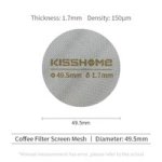 Coffee Accessories Puck Screen Reusable Heat Resistant 49.5MM 1.7MM