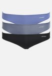 Jockey 3 Pack Npl Bikini - Black grisaille blue